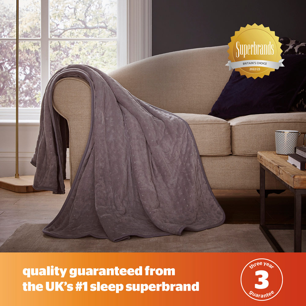 Silentnight Comfort Control Grey Electric Blanket 120 x 160cm Image 7