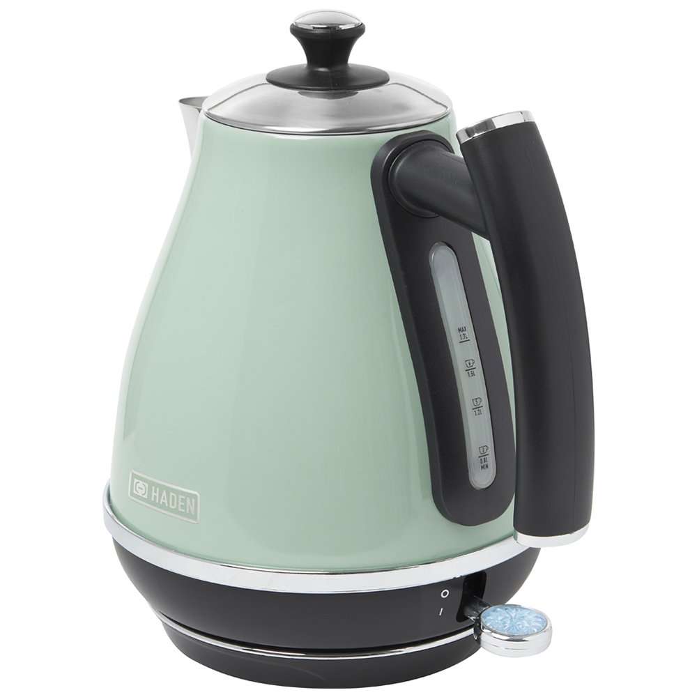Haden Cotswold 1.7 Liter Stainless Steel Electric Tea Kettle Sage Green