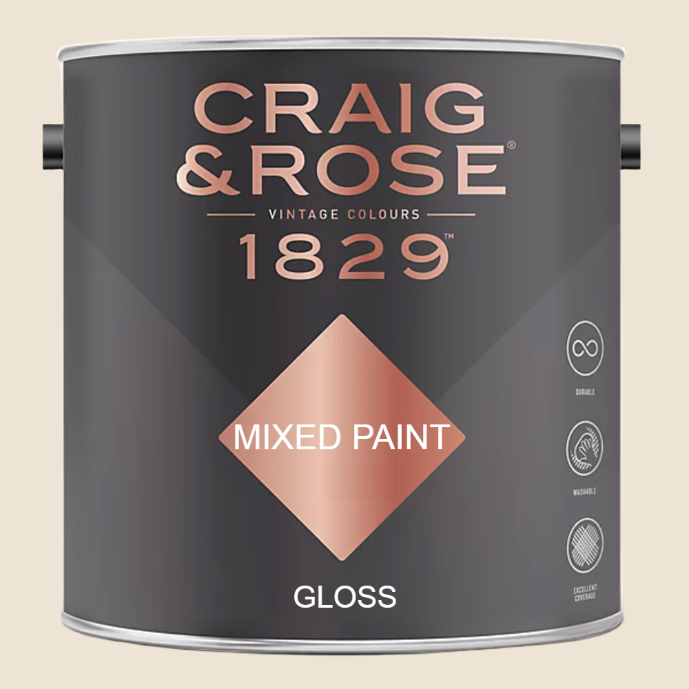 Craig & Rose 1829 Vintage Walls Wood and Metal Regency White Gloss Mixed Paint 2.5L Image 2