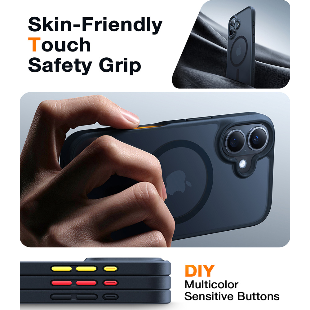 Torras Guardian Black iPhone 16 Magnetic Phone Case Image 7