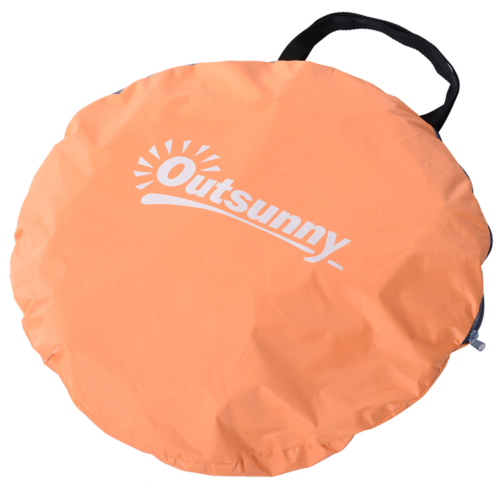 Outsunny Orange 2-Person Pop-Up UV Tent Image 4