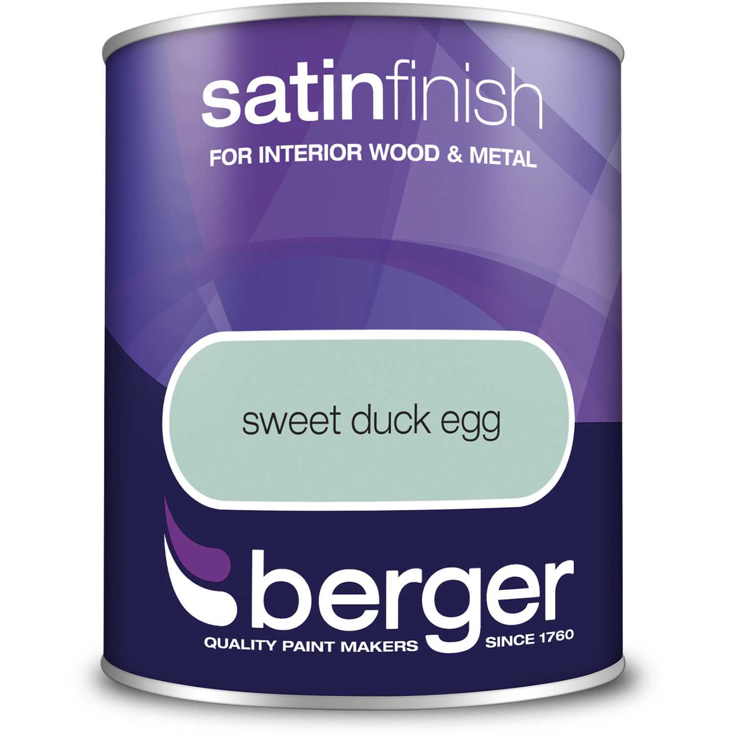 Berger Wood and Metal Sweet Duck Egg Satin Finish Paint 750ml Image 2