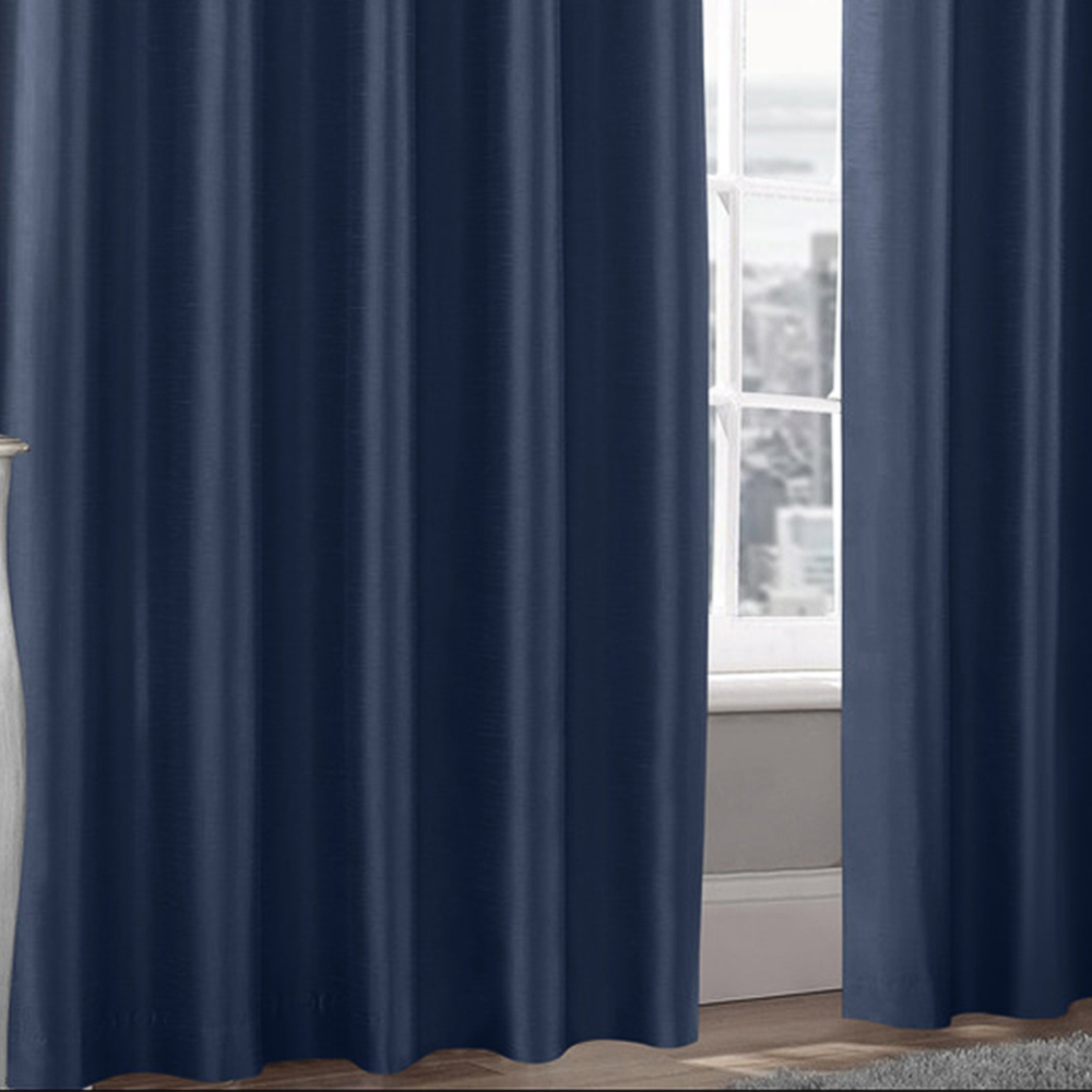 Intimates Vera Navy Eyelet Curtains 168 x 183cm Image 3