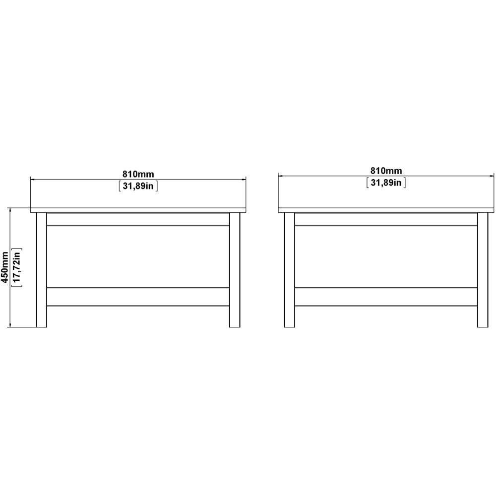 Florence Madrid White Coffee Table Image 7