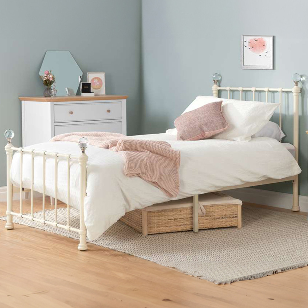 Jessica Single Cream Bed Image 1