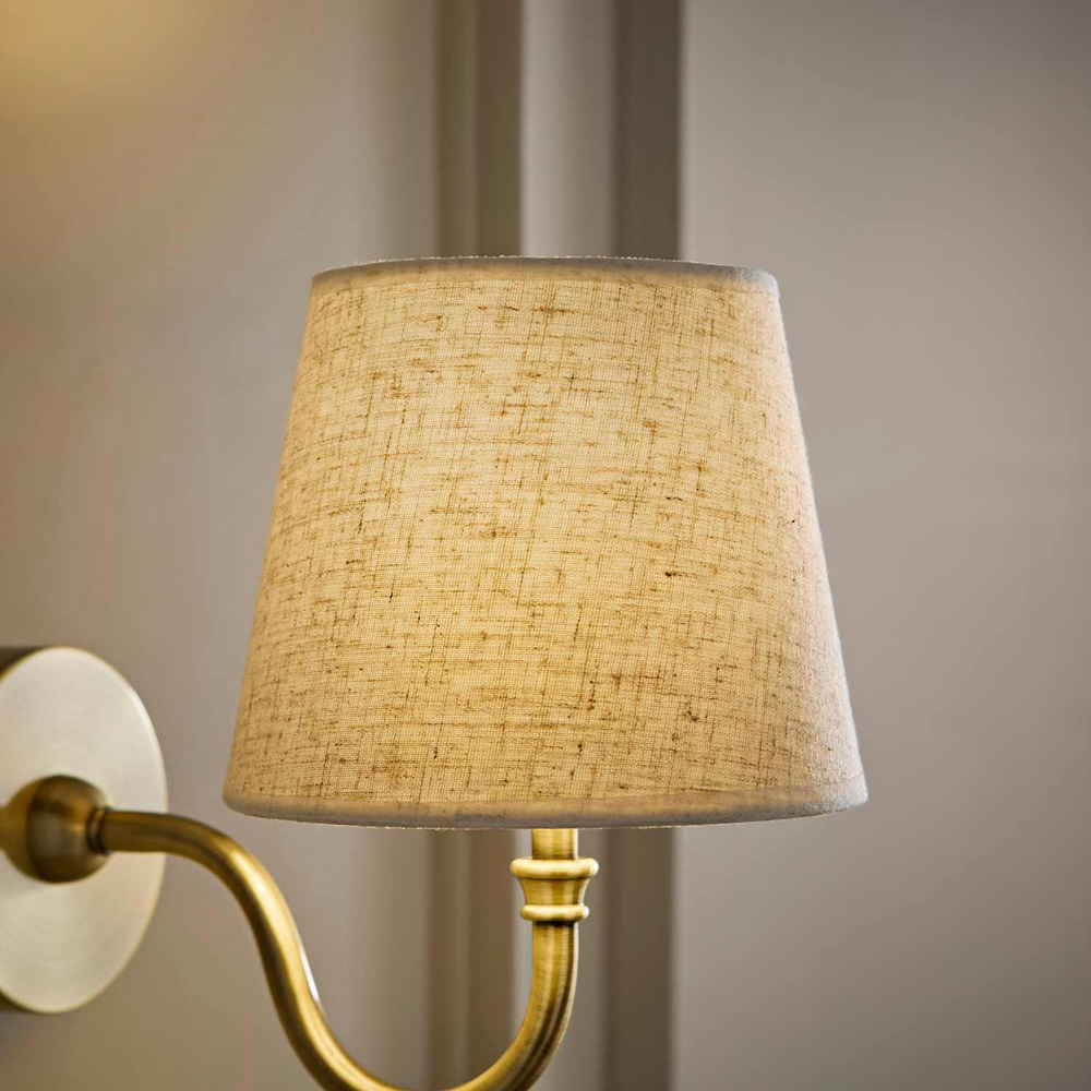 ValueLights Louise Linen Extra Small Tapered Table Lamp Shade Image 6