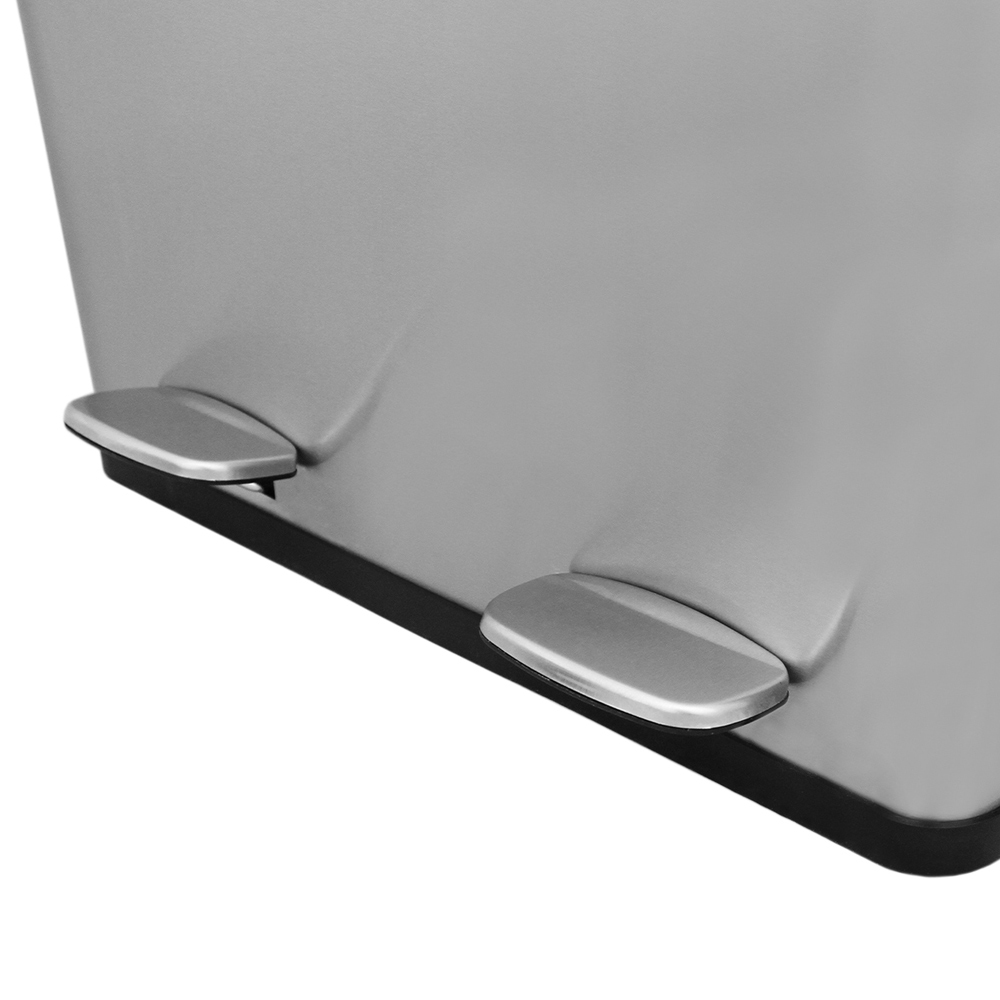 Dual Bin 60L - Brushed Stainless Steel Image 6