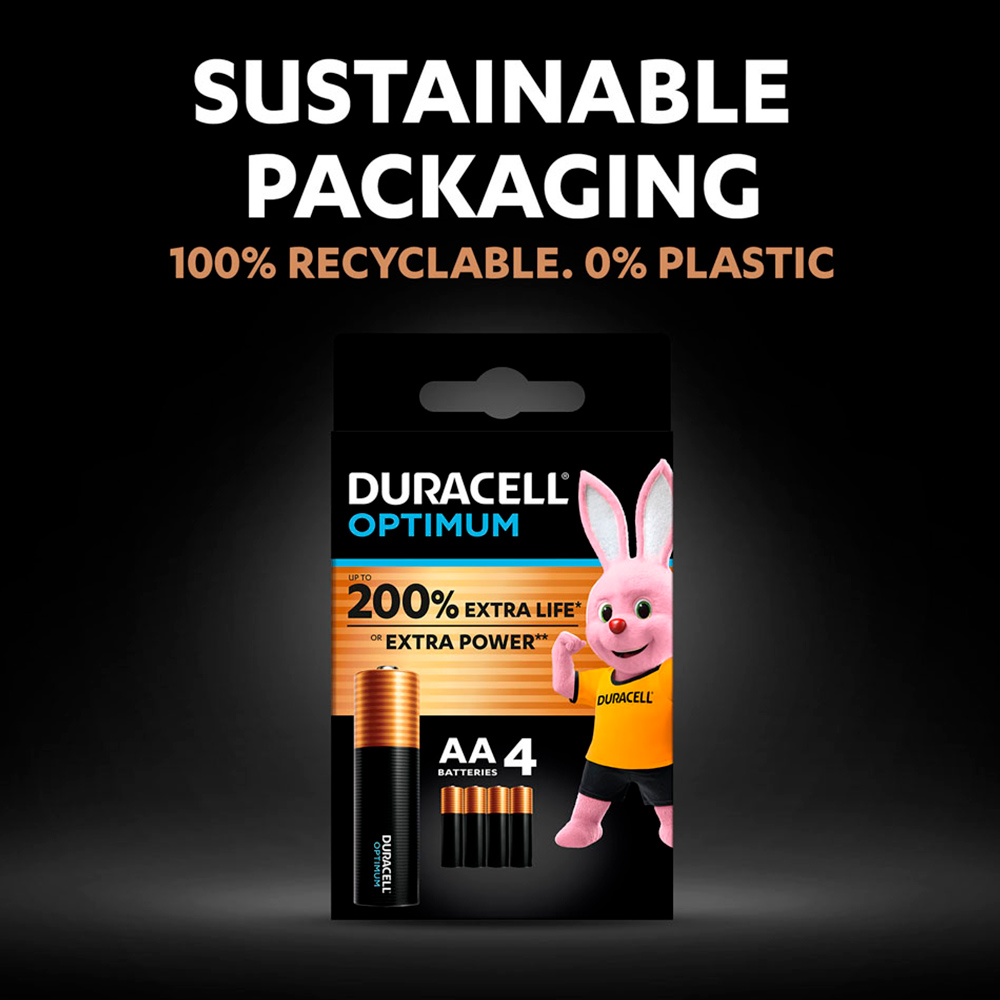 Duracell Optimum AA Batteries 4 Pack Image 8