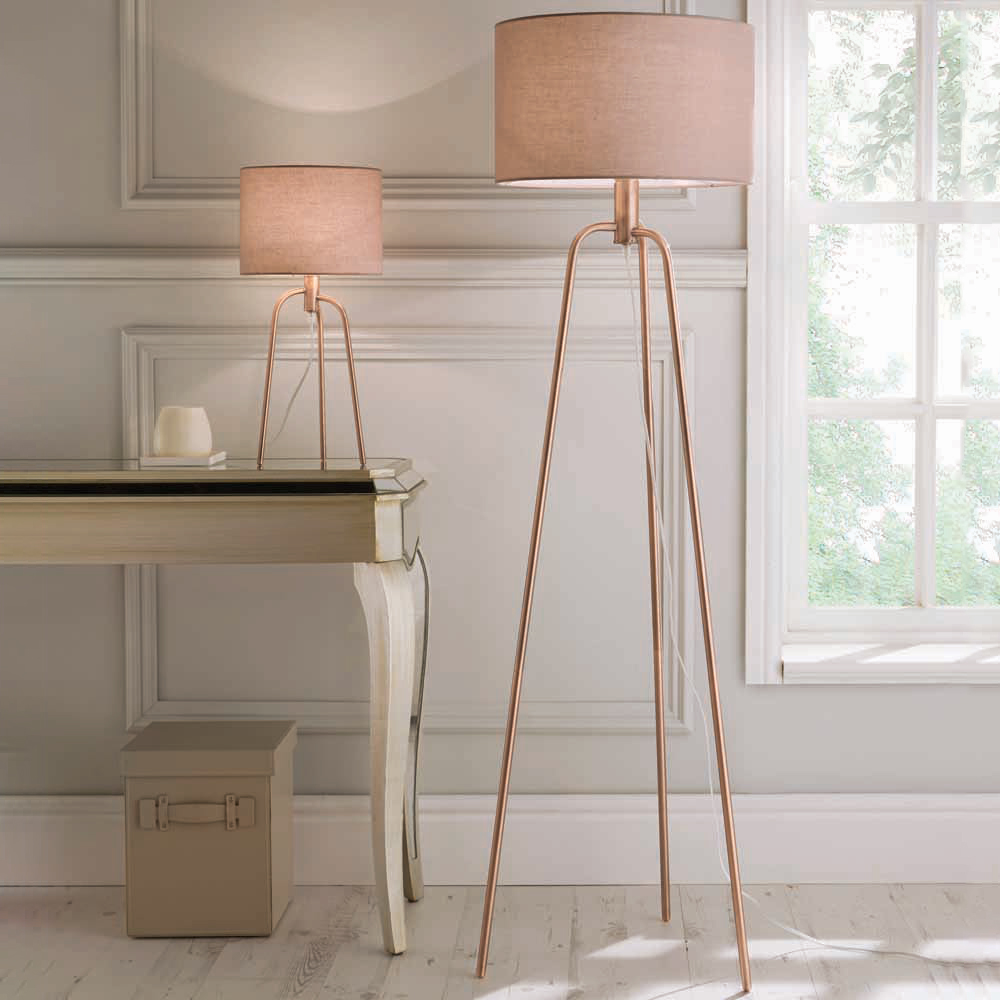 The Lighting and Interiors Gold Jerry Table Lamp Image 2