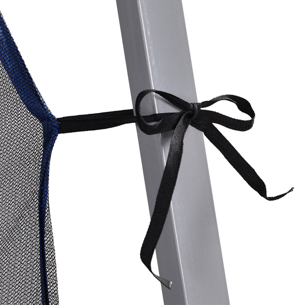 Outsunny Blue Folding Popup Adjustable Gazebo With Mosquito Netting