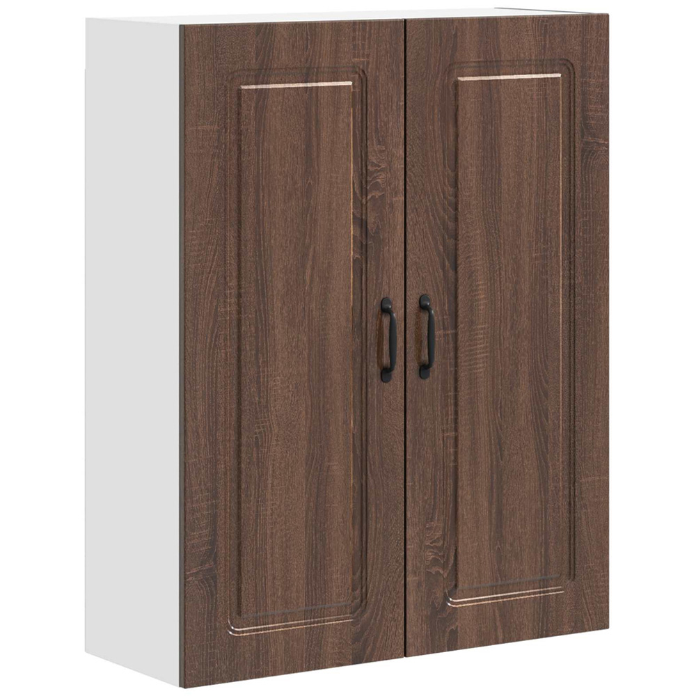 vidaXL 2 Door Grey Sonoma Kitchen Wall Cabinet Image 2