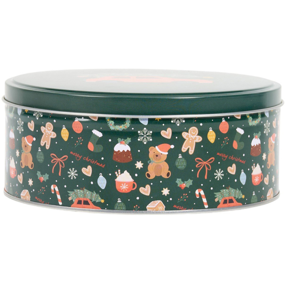 Set of 3 Christmas Cake Tins Image 4