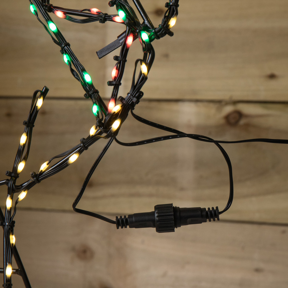 Samuel Alexander FlexiBrights 420 Multicoloured LED Reindeer Christmas Decoration 1.4m x 86cm Image 9