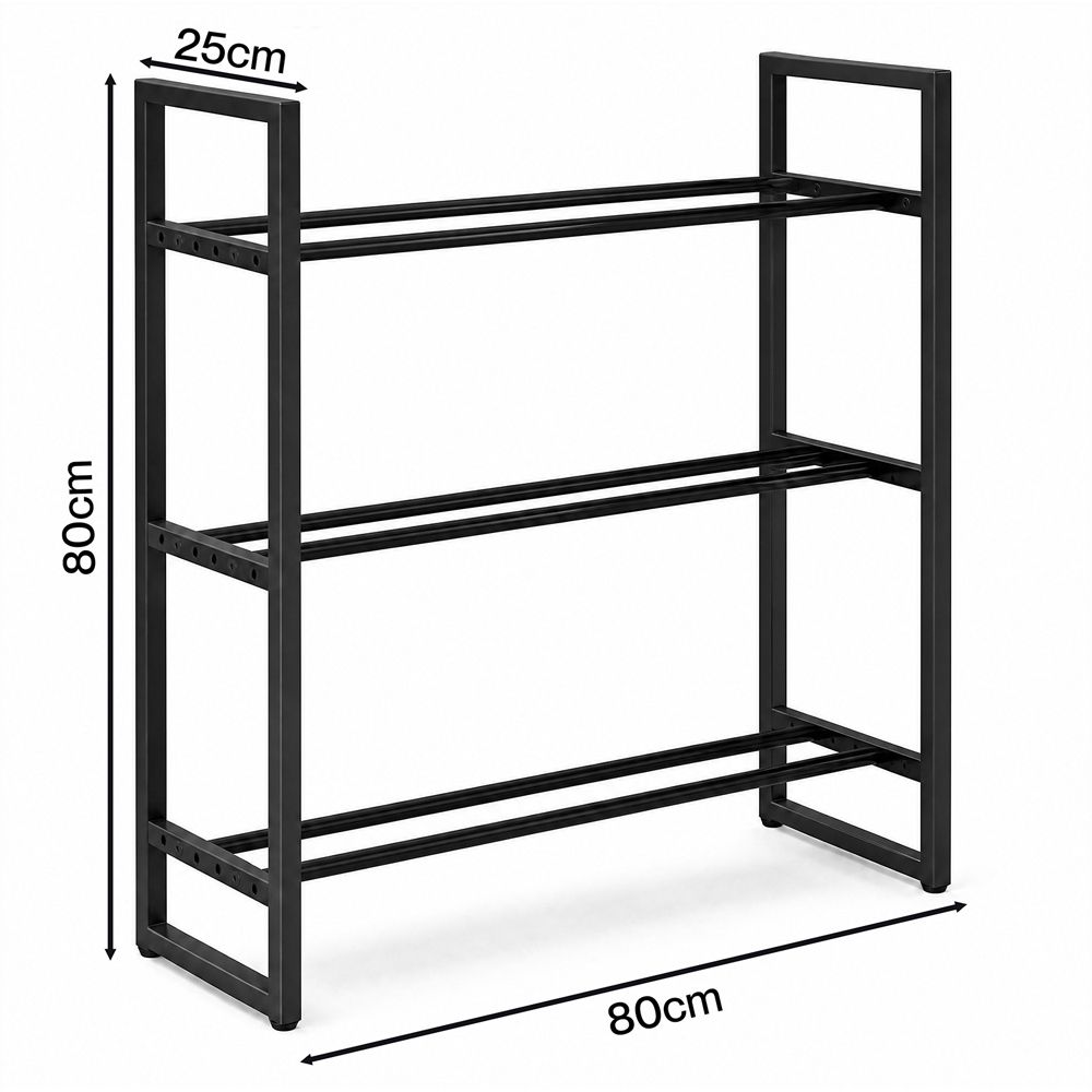 Lambu Centra 3-Tier Heavy Duty Steel Adjustable Dumbbell Rack Image 9