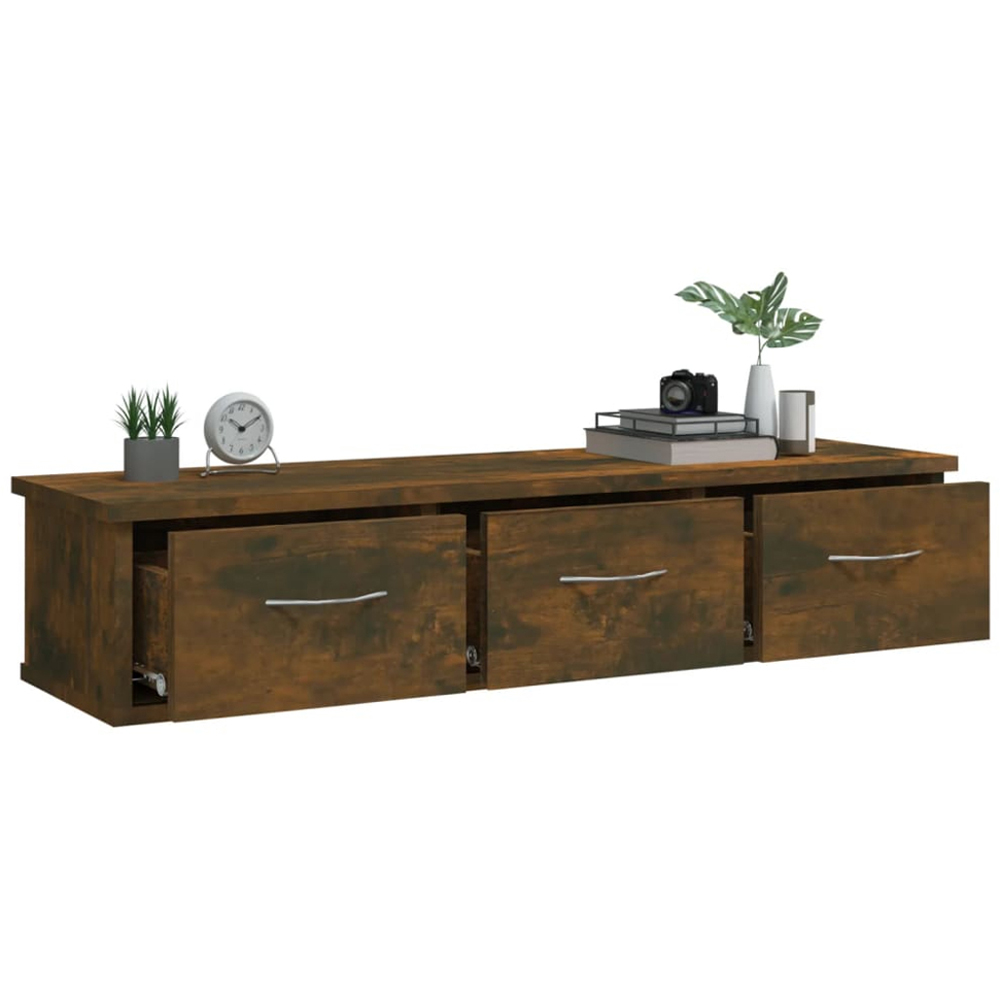 vidaXL 3 Drawer White Wall Cabinet Image 3