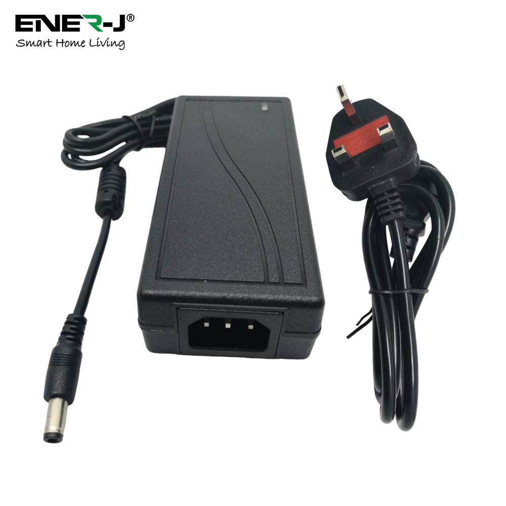 Ener-J 12V 5A 60W Plastic Power Supply Adapter Image 2