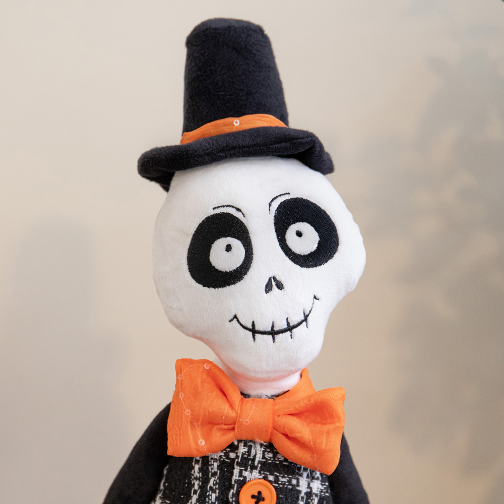 Samuel Alexander Mr Bones Seated Halloween Decoration with Dangly Legs 60cm Image 4