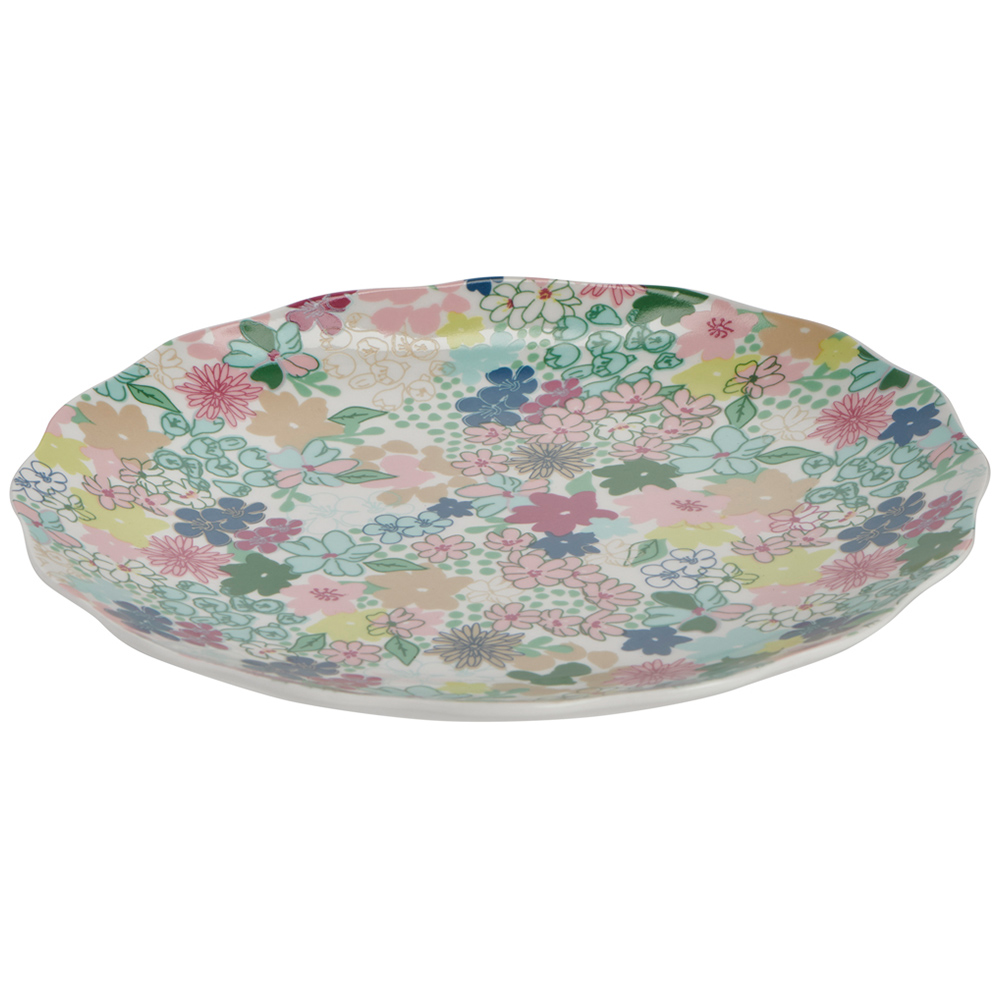 Wilko Ditsy Floral Cake Plate Image 2
