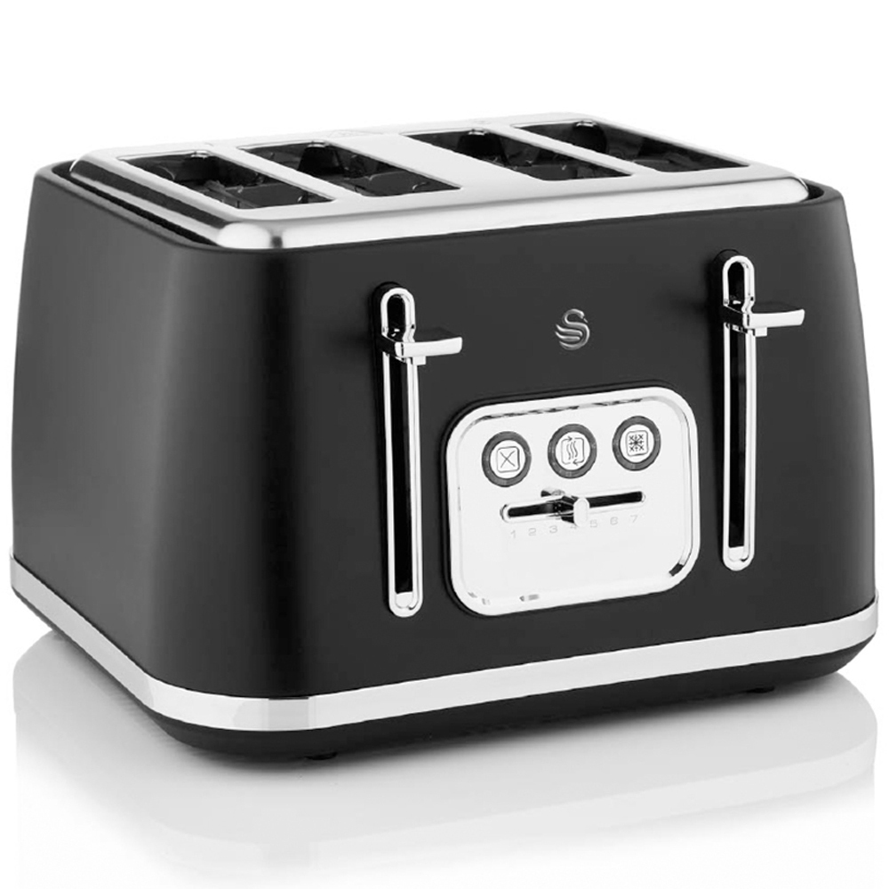 Swan Serenity EEJB340 Black 20L Microwave with 4 Slice Toaster and 1.7L Kettle Set Image 2