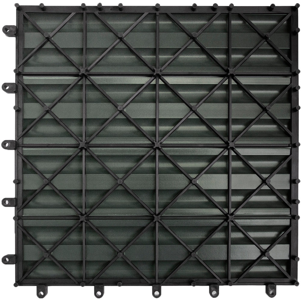 MonsterShop WPC Decking Floor Tiles 30 x 30cm 33 Pack Image 5