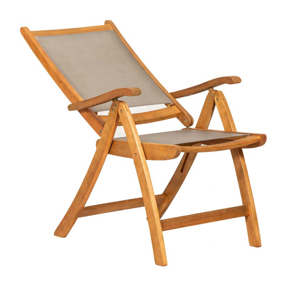 Henley Mink Grey Textylene Reclining Chair Image 3