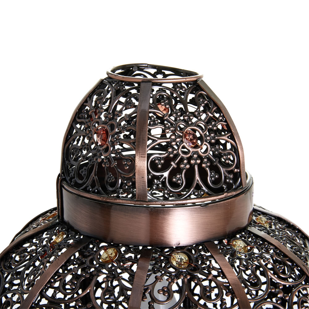 Wilko Bronze Beaded Table Lamp Image 5