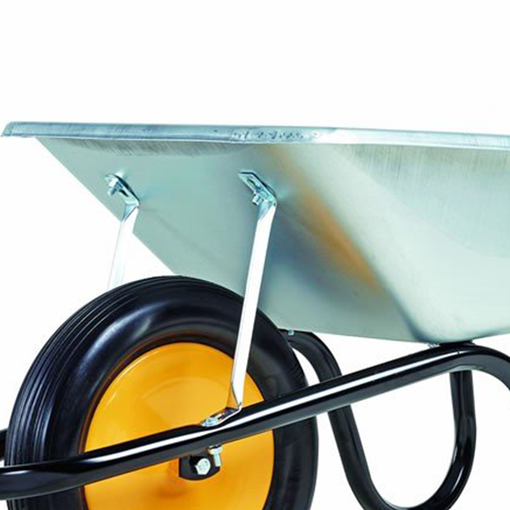 Wilko Galvanised Steel Wheelbarrow 85L Image 3