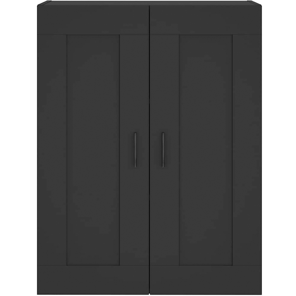 vidaXL 2 Door Black Wall Mounted Cabinet 2 Pack Image 6