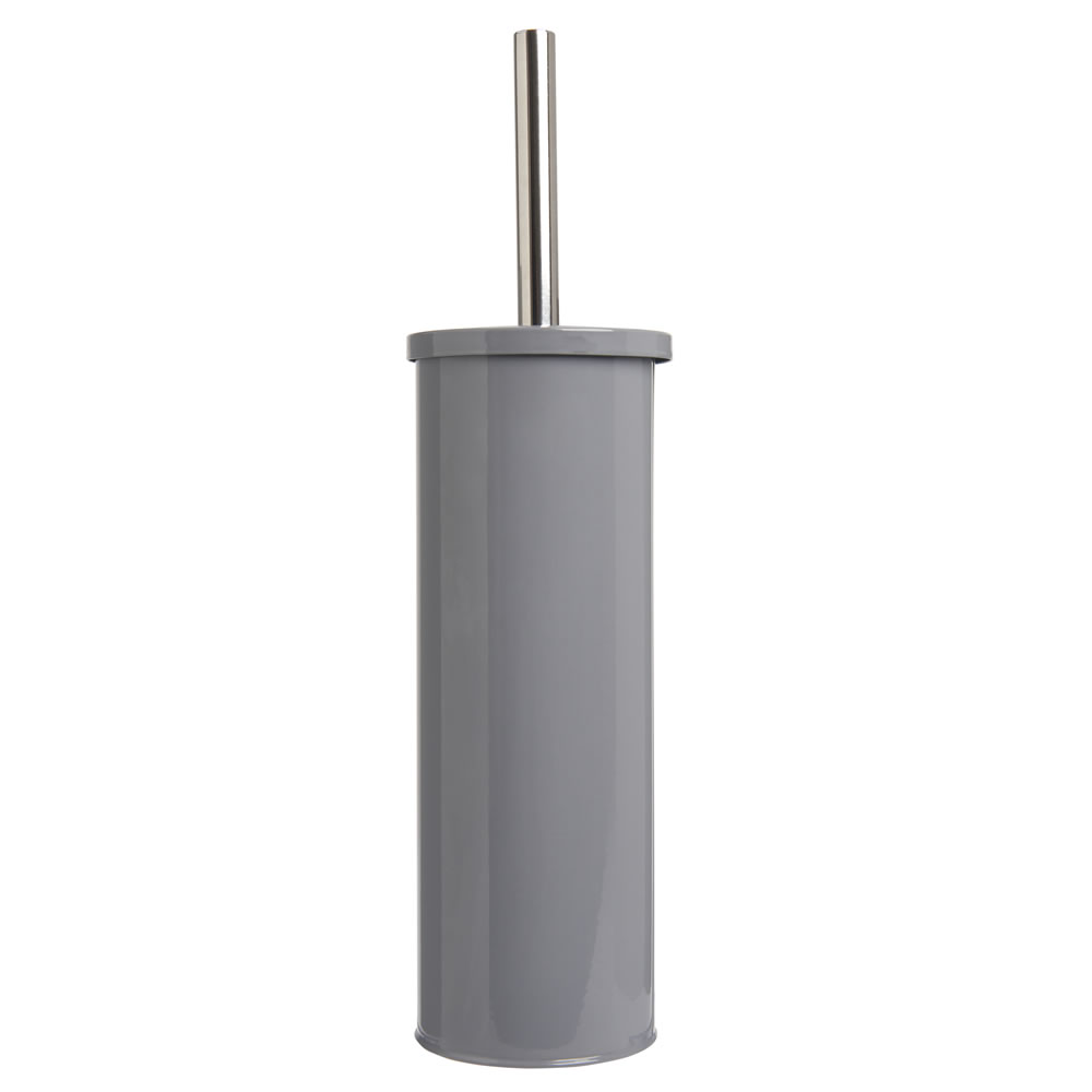 Wilko Grey Retro Toilet Brush and Holder Wilko