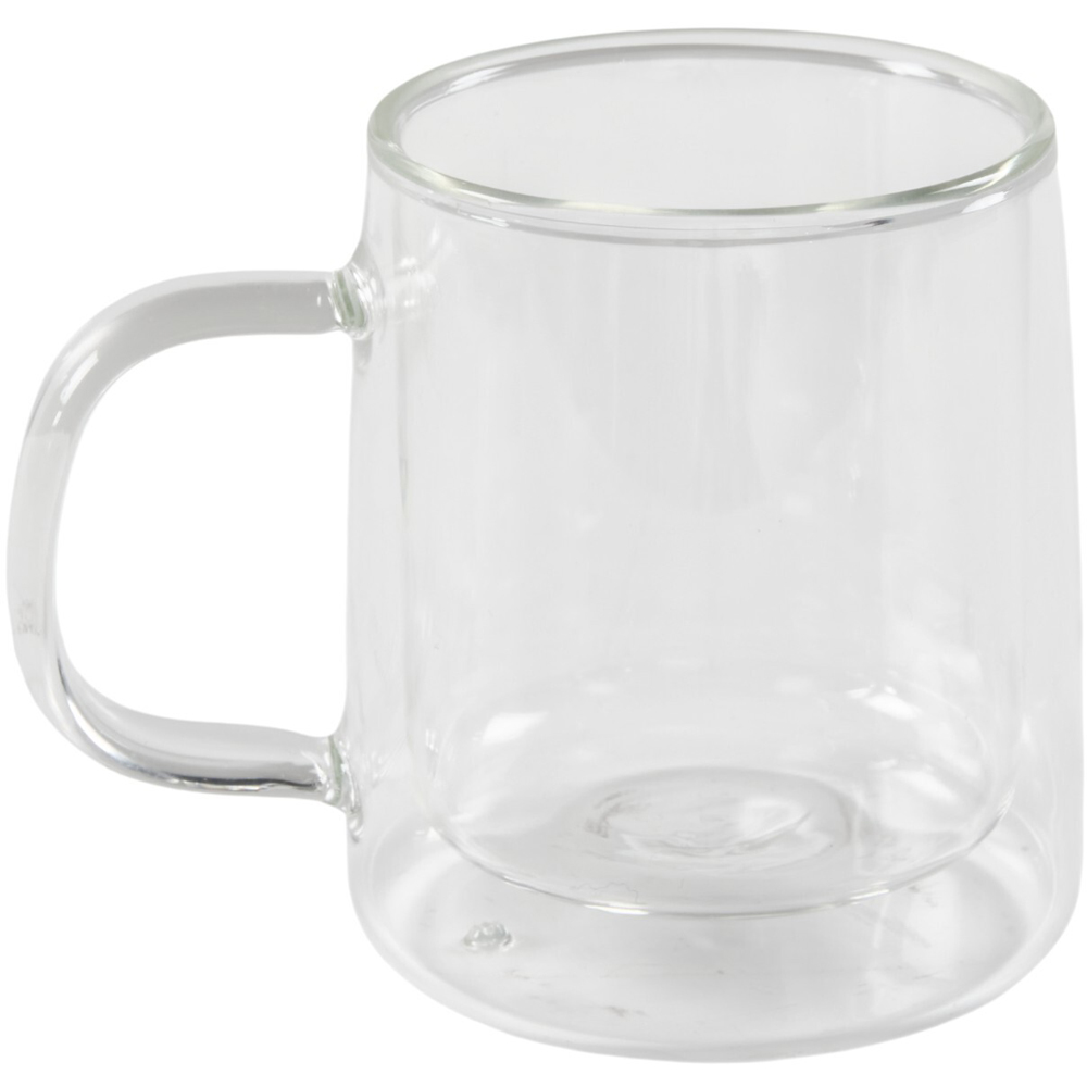 Clear Double Wall Glass Mug Image 2