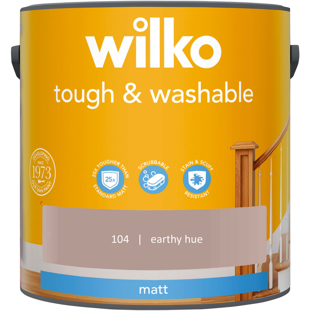 Wilko Tough & Washable Earthy Hue Matt Emulsion Paint 2.5L Image 2