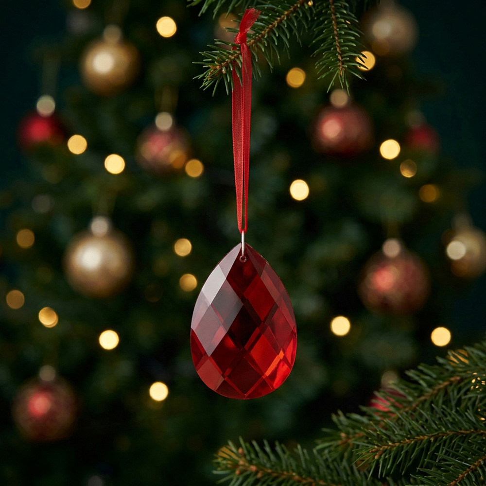 Hanging Droplet Red Image 2