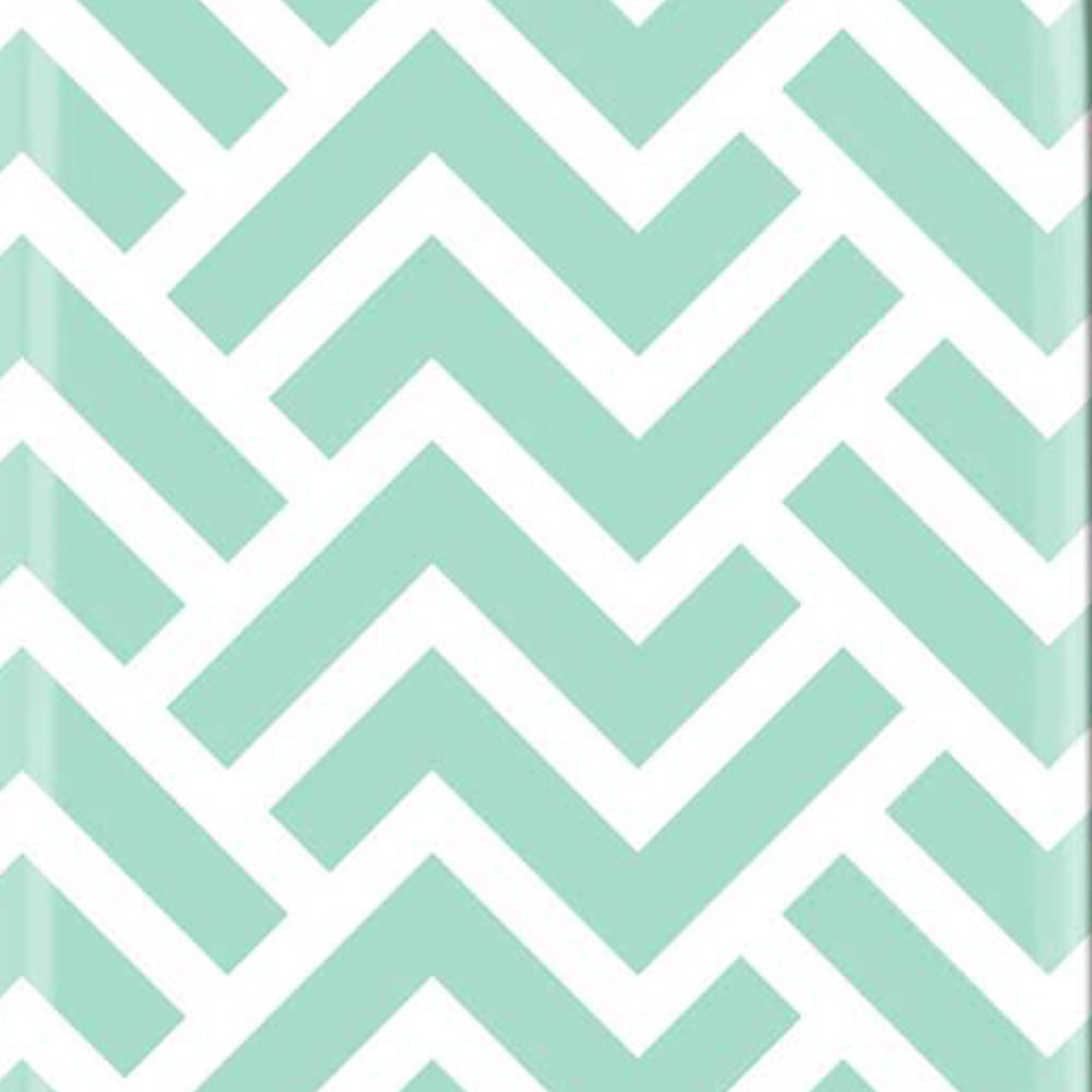 Warren Reed Designer Cabin Green Geometric Pattern Suitcase Image 3