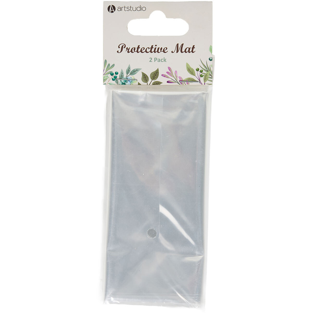 Pack of 2 Protective Mats Clear Image 1