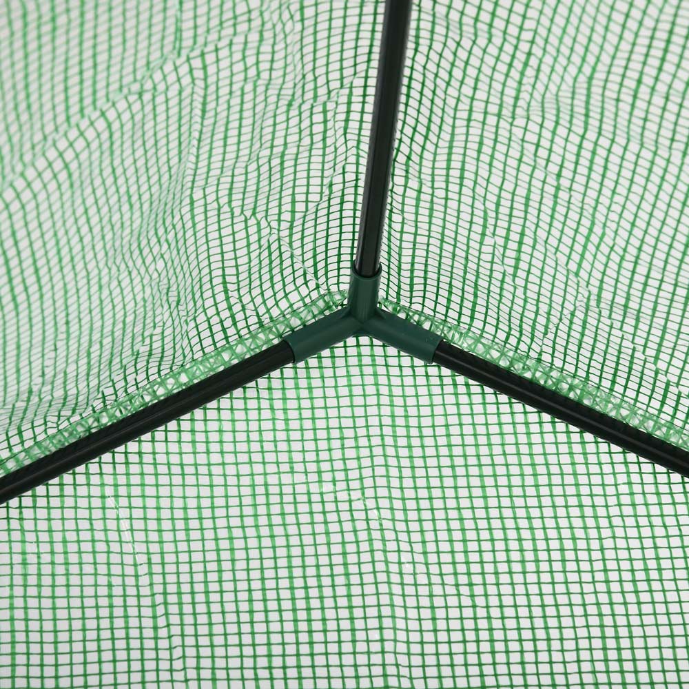 Outsunny Green PE 4.6 x 2.4ft Walk In Portable Mini Greenhouse Image 6