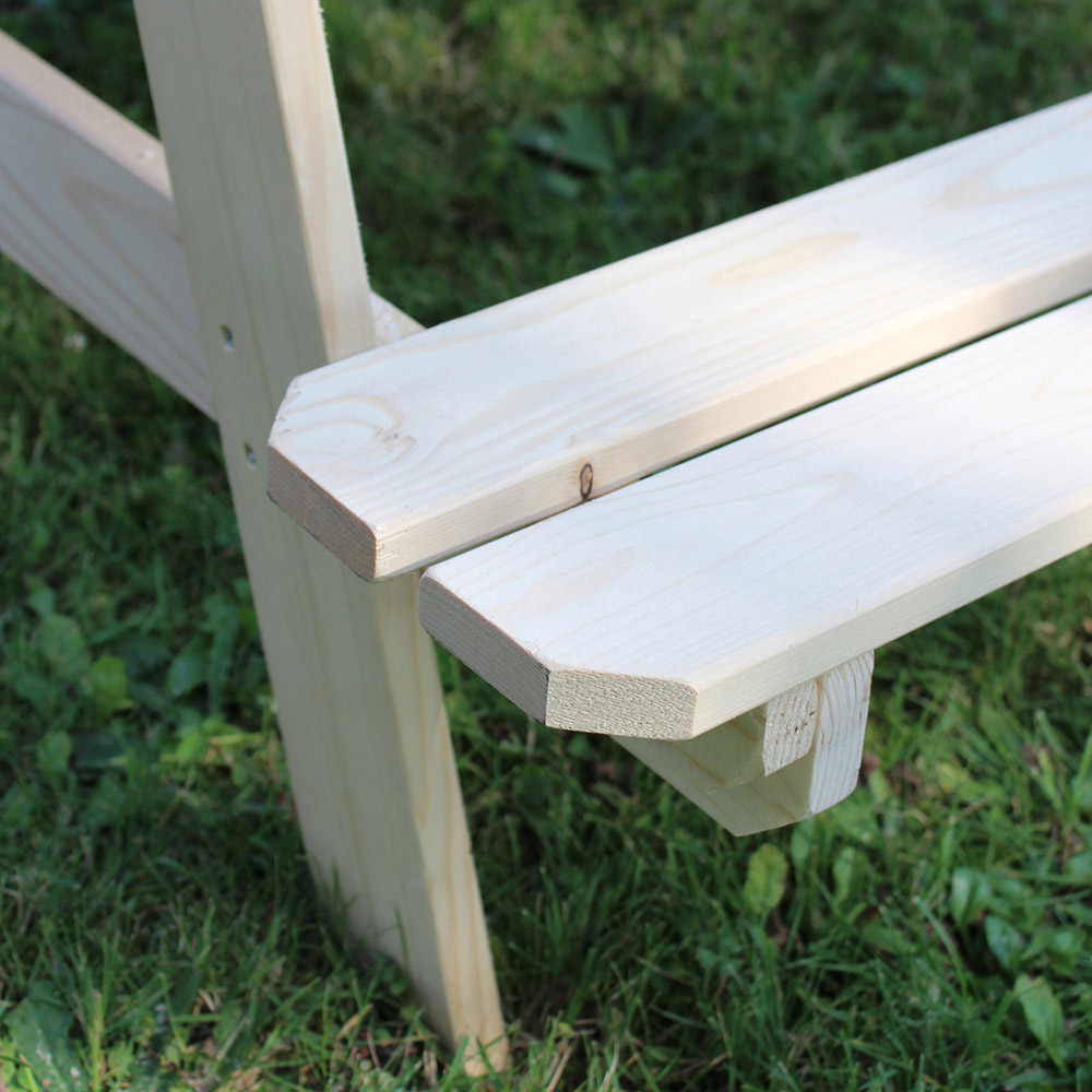 Soulet Kids 4 Seater Wooden Picnic Table with Sand Pit Image 3
