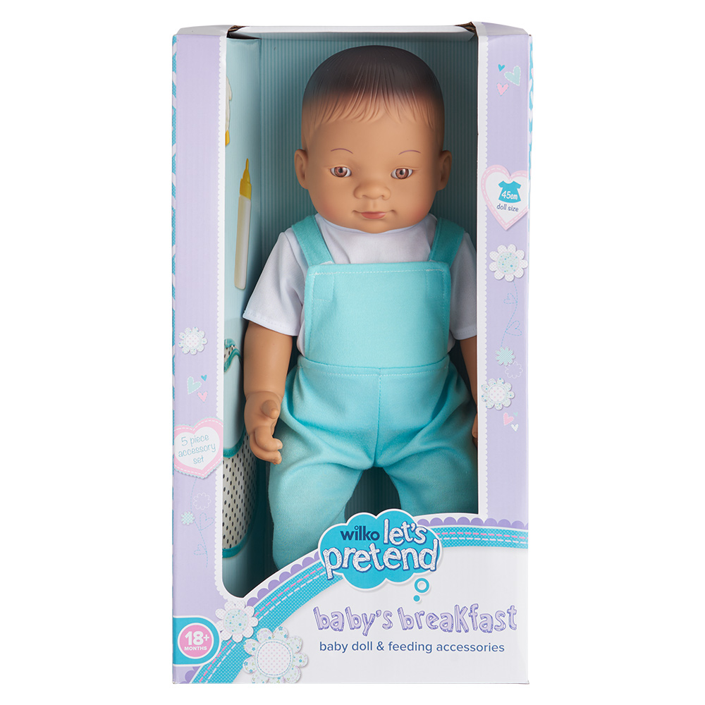 Wilko Baby's Breakfast Doll and Feeding Accessories Wilko