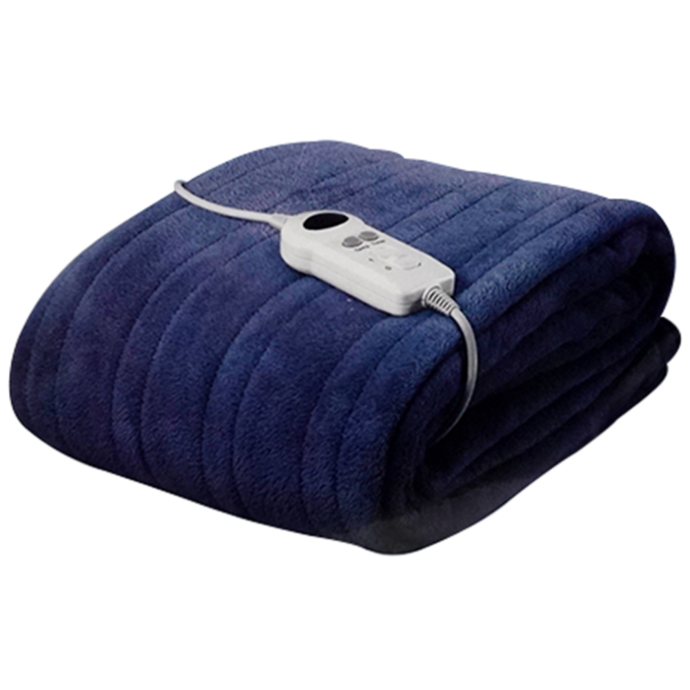 Eurolec Cosy Blue Electric Heated Throw Blanket 120 x 160cm Image 1
