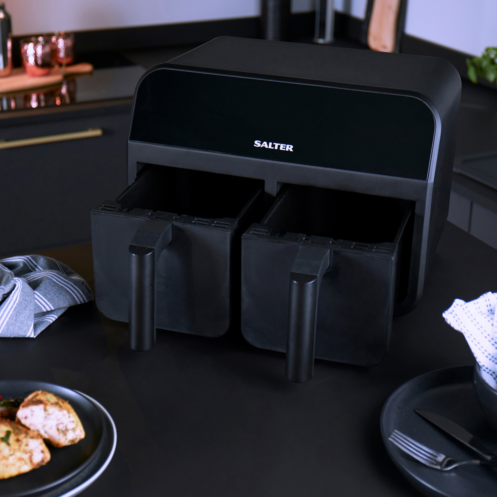 Salter Black 7.4L Dual Air Fryer Wilko