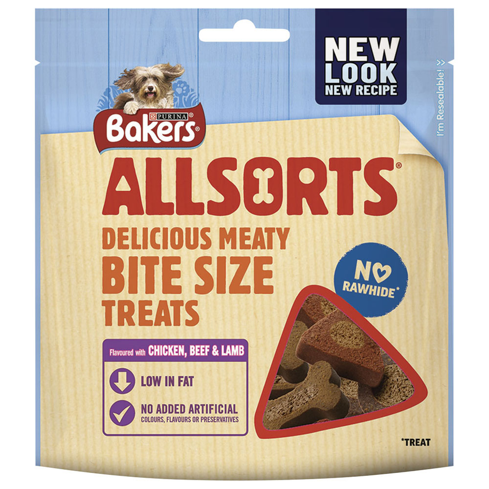 Bakers Allsorts Chicken and Beef Dog Treats 98g   Image 2
