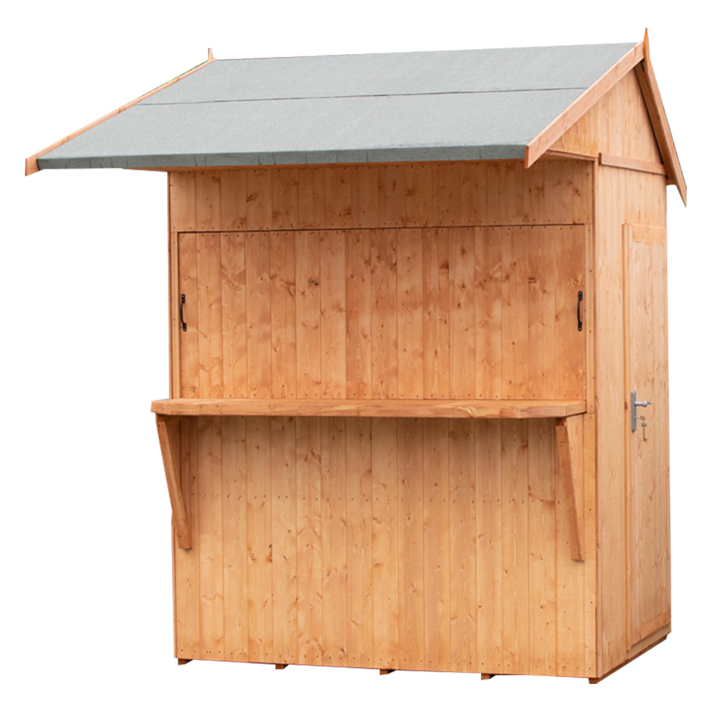 Shire 6 x 4ft Apex Garden Bar Shed Image 1