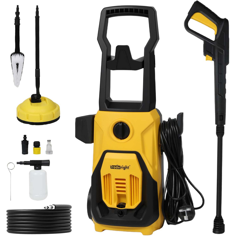 Traderight HW0290-UK 135 Bar High Power Portable Electric Car Pressure Washer with Accessories Image 3