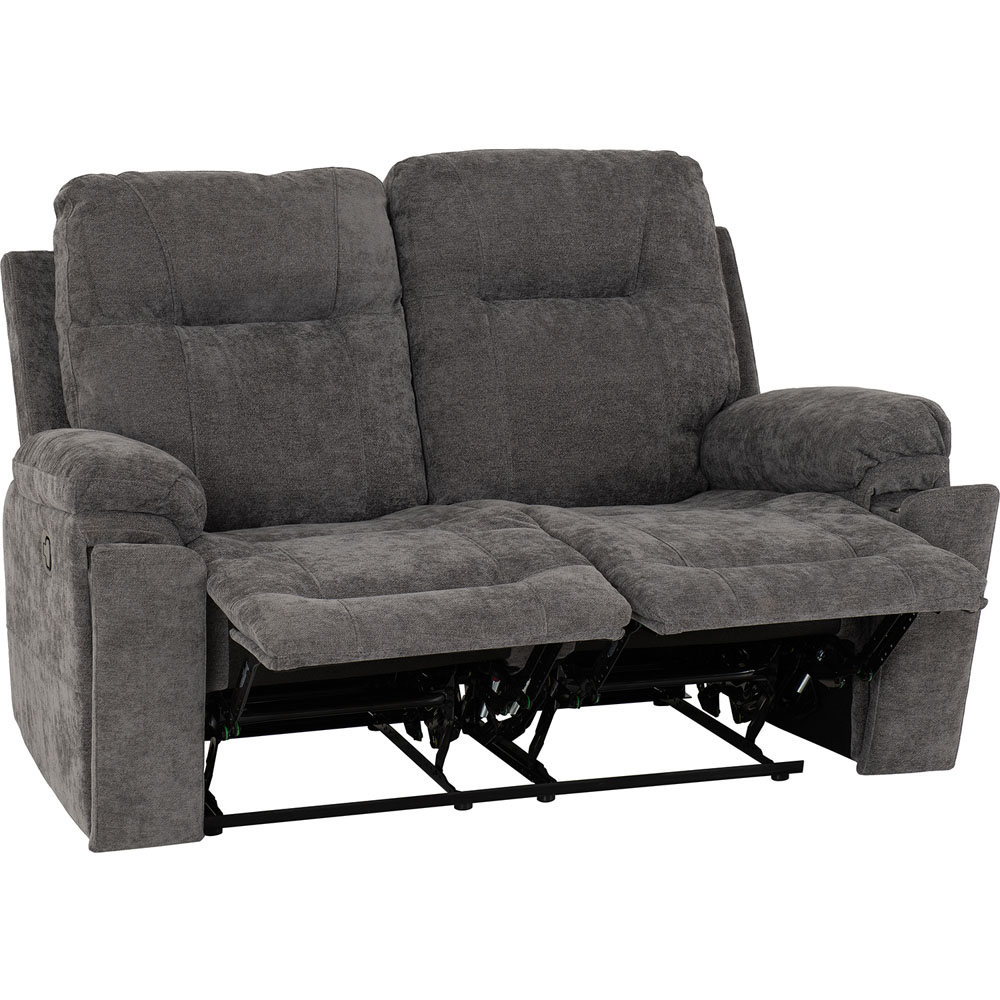 Seconique Guildford 5 Seater Recliner Suite In Grey Fabric Image 7