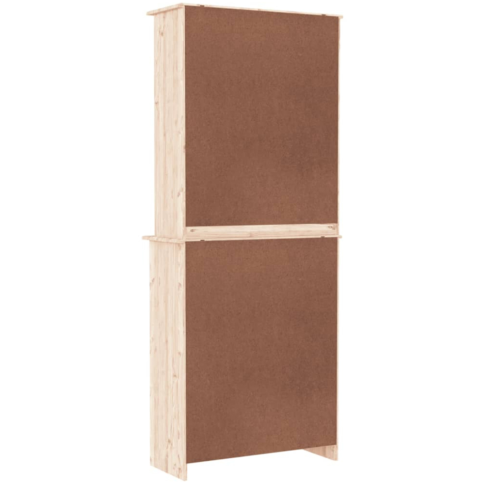 vidaXL Alta 4 Door 2 Drawer Natural Solid Wood Pine Highboard Image 8