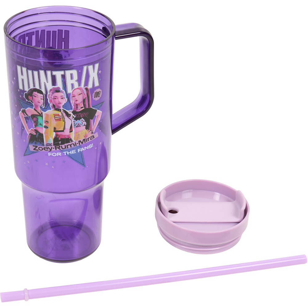 KPop Demon Hunters Plastic Tumbler Purple Image 4