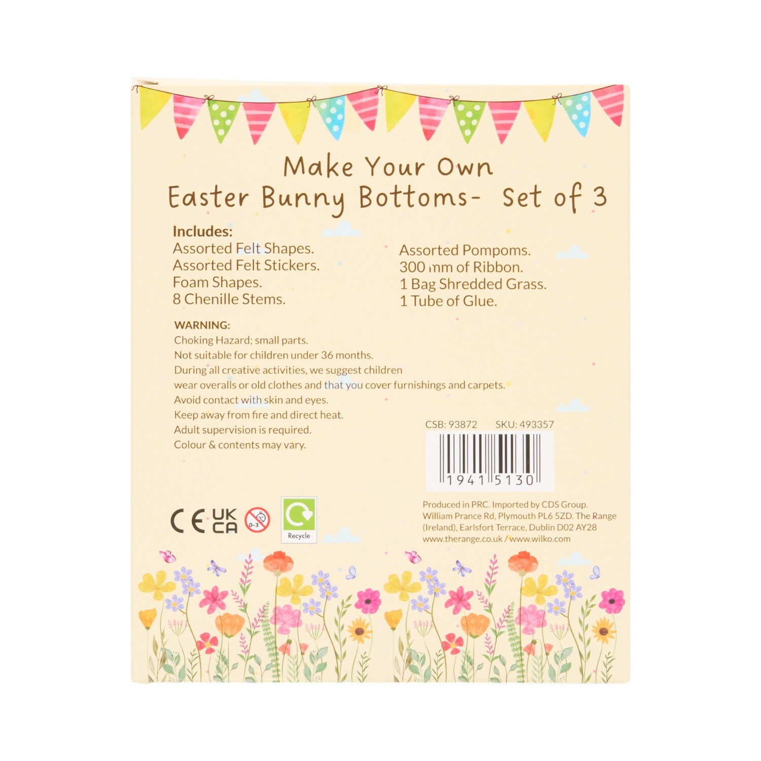 Set of 3 Make Your Own Easter Bunny Bottoms Image 2
