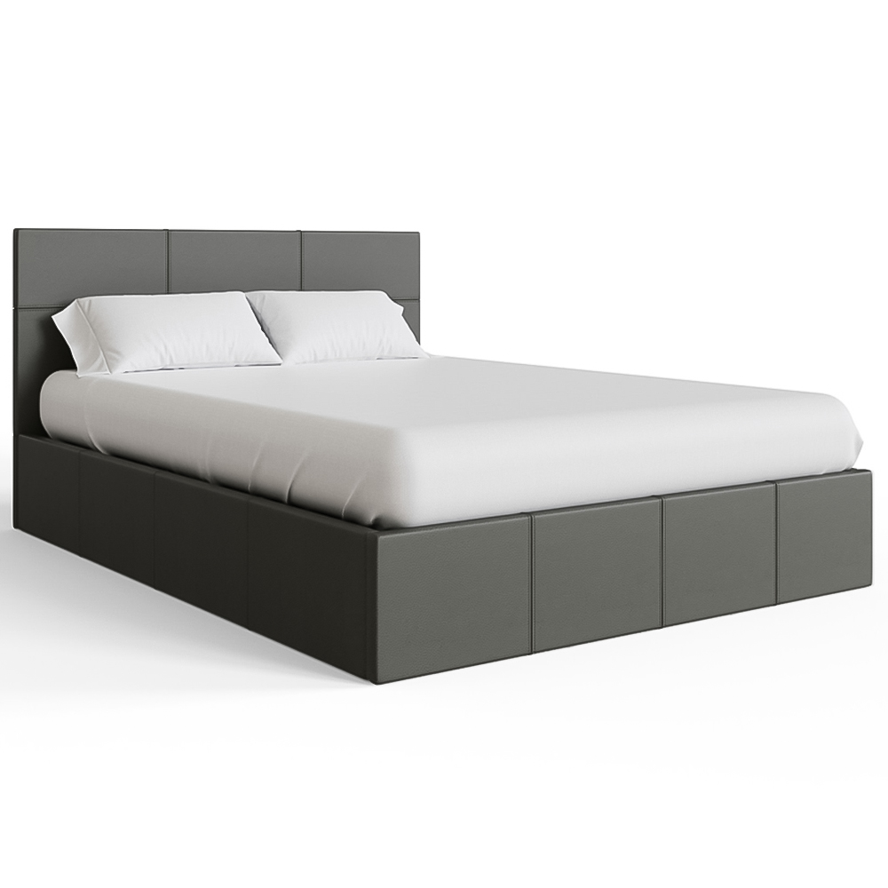GFW Small Double Grey Side Lift Ottoman Bed Image 3