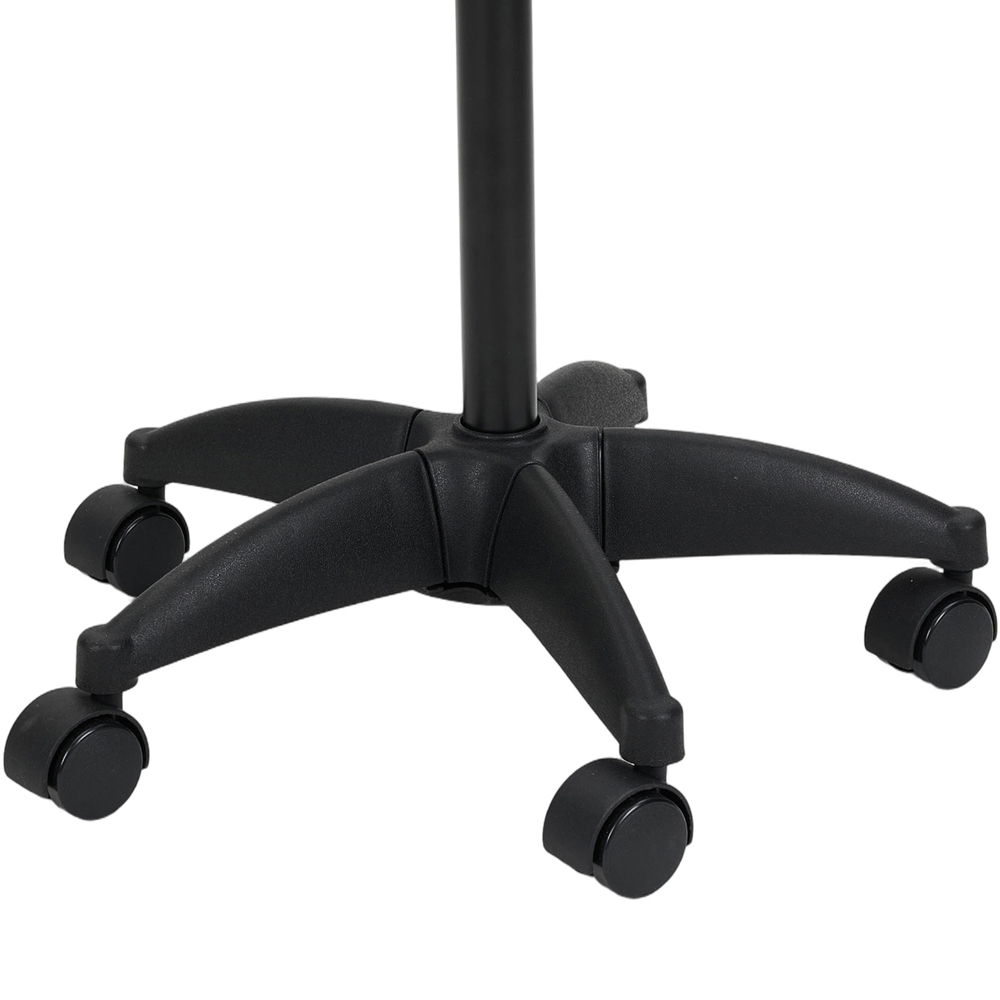Living and Home Black Height Adjustable Salon Tray Cart with Cup Slots Image 6