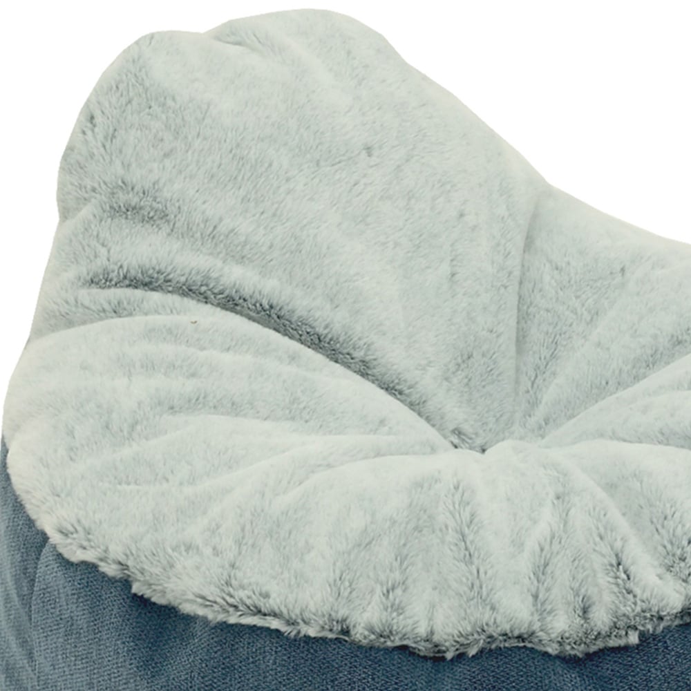 Snug & Cosy Lazy Large Blue Dog Sofa Bed Image 2