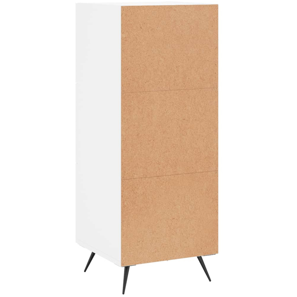 vidaXL 3 Drawer White Sideboard Image 8